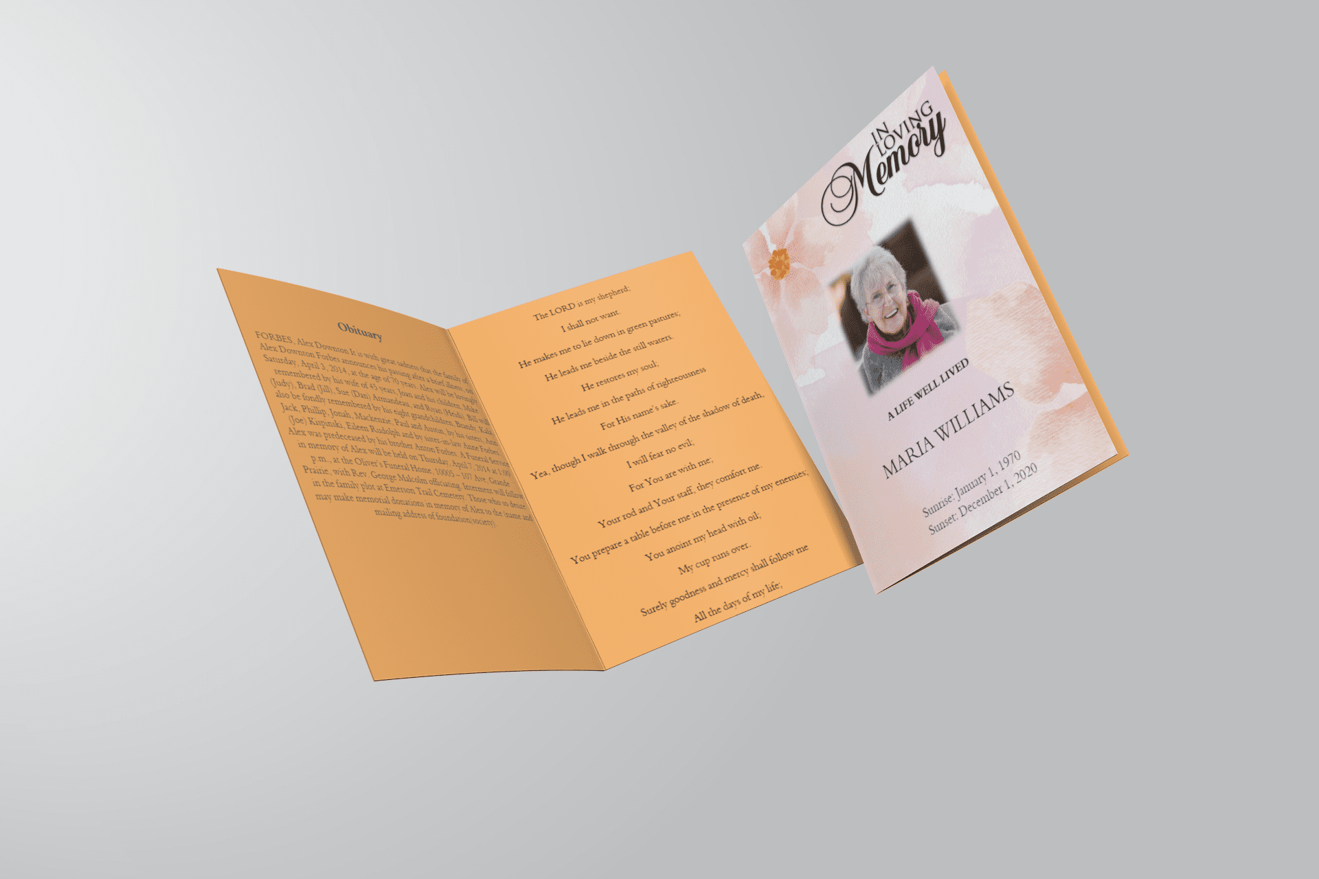 Free Obituary Template